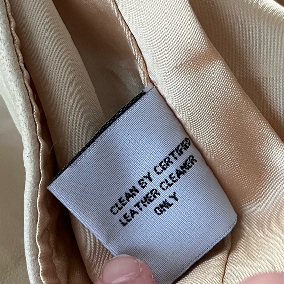 Vintage Soft Leather Concho Fringe Skirt Pioneer Wear Tan Button Rare Boho 20304 - Picture 11 of 13